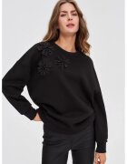 MOODO Hanorac negru stil urban - Negru