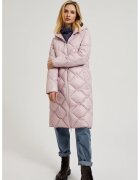 MOODO Jacheta quilted cu snur roz - Roz