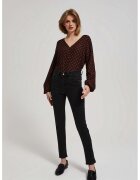 MOODO Jeansuri skinny negre - Negru