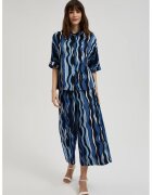 MOODO Pantaloni culotte cu imprimeu L-SP-4333 - Bleumarin