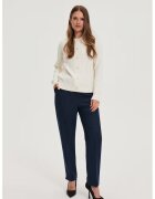 MOODO Pantaloni dresi cu dunga albastru inchis - Bleumarin