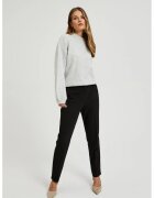 MOODO Pantaloni eleganti negri cu picioare ingustate - Negru