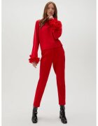 MOODO Pantaloni rosii cu picior drept - Rosu
