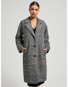 MOODO Pardesi oversized in carouri negre - Negru