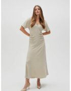 MOODO Rochie bej cu dungi - Bej