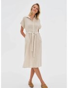 MOODO Rochie bej din bumbac si in - Bej