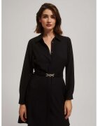 MOODO Rochie camasa cu curea - Negru