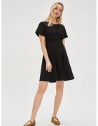 MOODO Rochie din bumbac neagra cu spatele descoperit - Negru