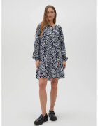 MOODO Rochie din vascoza cu imprimeu paisley albastru inchis - Bleumarin