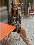 MOODO Rochie florala bleumarin - Bleumarin