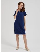 MOODO Rochie Simpla pana la Genunchi - Bleumarin - Bleumarin