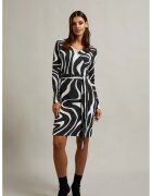 MOODO Rochie tricotata cu bretele gri - Gri