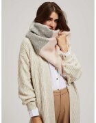 MOODO Sal in carouri cu margine destramata in roz pudrat ONE SIZE