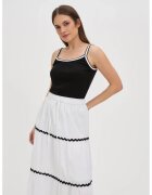 MOODO Top din bumbac negru - Negru