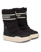 Moon Boot Cizme sport fete - piele ecologica - negru/alb