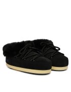 Moon Boot Ghete dama Black/Natural - piele naturala - model NL02 Mb Evx Mule Suede 80