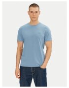 Moose Knuckles Tricou barbati albastru deschis - bumbac