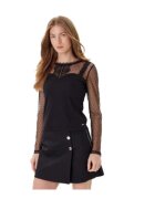 Morgan Bluza dama - poliester/viscoza/elastan - negru -