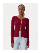 Morgan Cardigan Dama - viscoza - rosu -