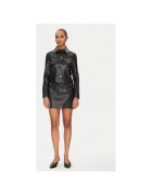 Morgan Geaca dama - 305253002 - Piele ecologica - Negru - Negru