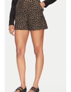Morgan Pantaloni scurti dama - 305253521 - Bumbac/Acril - Maro - Maro