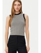 Morgan Top dama - 305253156 - Viscoza/Poliamida - Negru - Negru