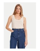 Morgan Top Dama - Bej - 50% poliester - 47% bumbac - 3% fibra metalica