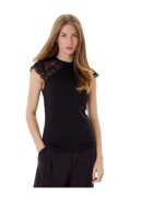 Morgan Tricou dama - viscoza/poliamida/elastan - negru