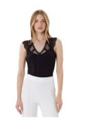 Morgan Tricou dama - viscoza/poliamida/elastan - negru1