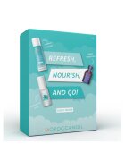 Moroccanoil set Refresh Nourish and Go: Sampon uscat - 65 ml + Ulei tratament - 25 ml + Parfum par si corp - 30 ml - Uscat/Cret/Fara volum/Deschis la culoare/Gros - 120 ml