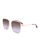 Moschino Ochelari de soare patrati de metal - Auriu