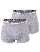 Moschino Underwear Set de boxeri cu banda logo in talie - 2 perechi - Gri