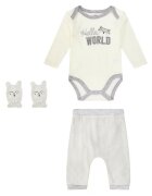 Mothers Choice Set 3 hainute de iarna pentru bebelusi - alb si gri