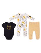 Mothers Choice Set 3 piese din bumbac pentru bebelusi - model tigru