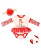 Mothers Choice Set Craciun 3 piese pentru fetite - My First Christmas