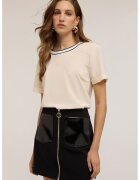 Motivi Bluza cu decolteu rotund - Crem