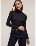 Motivi Body din amestec de modal cu guler inalt - Negru