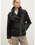 Motivi Jacheta biker din piele ecologica - Negru