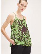 Motivi Top lejer cu model - Verde/Negru