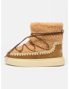 Mou Ghete slip-on cu piele intoarsa si lana Eskimo 18 - Maro