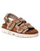 Mou Sandale dama - SW461003A - Piele naturala - Maro
