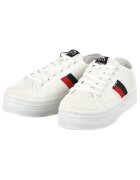 MTNG Tenisi dama Canvas 3 - alb - material textil - platforma 4 cm
