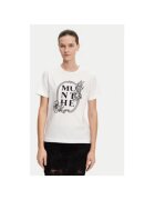 Munthe Tricou dama - 304892868 - Bumbac organic - Alb - Alb