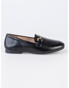 MUSK Pantofi loafer din piele ecologica - Negru