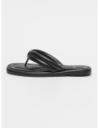 MUSK Papuci flip-flop de piele ecologica - Negru