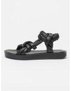 MUSK Sandale din piele - Negru