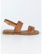 MUSK Sandale slingback din piele - Caramel