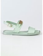 MUSK Sandale slingback din piele - Verde pal