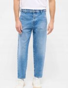Mustang Blugi Barbati - Toledo - Loose Fit - Talie Joasa - Fermoar - Lungi - 5 Buzunare - Bumbac - Elastan - W32-L32 US - Albastru