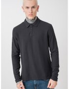 Mustang Bluza cu guler polo si model uni Portis - Negru